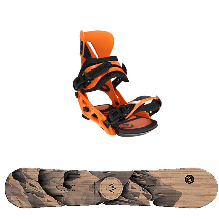 Комплит сноуборд WOODEN CAMBER + крепления DSW